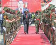 President Hakainde Hichilema was sworn in for a second term on Tuesday. By Noel SICHALWE (AFP)
