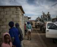Protests against undocumented migrants have swept South Africa for weeks.  By MARCO LONGARI (AFP)