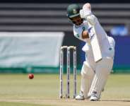 South Africa captain Temba Bavuma top-scored with a battling 70 against Sri Lanka in Durban.  By PHILL MAGAKOE (AFP)