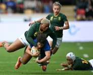 South Africa defeated Italy on August 31 to book their quarter-final place.  By Paul ELLIS (AFP)