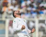 South Africas Aiden Markram celebrates the wicket of Indias Washington Sundar in the first Test.  By DIBYANGSHU SARKAR (AFP)