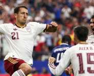Spain forward Mikel Oyarzabal celebrates scoring against France in their World Cup semi-final in Arlington, Texas.  By FRANCK FIFE (AFP)