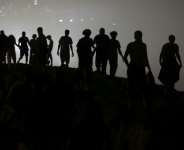 Tens of thousands of people swam to the Spanish enclave from neighbouring Morocco.  By Abdel Majid BZIOUAT (AFP)