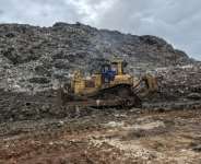 The authorities say they plan to clear the whole site of rubbish and transform it into an urban park.  By - (AFP)