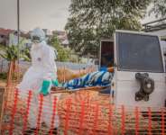 The highly infectious disease has claimed 438 lives among the 1,406 people confirmed infected since May 15, the National Institute of Public Health said.  By Benediction MURHABAZI (AFP/File)