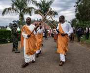 The kings burial ceremony took place in western Uganda.  By Badru KATUMBA (AFP)