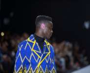 The MaXhosa Africa label (here in 2019) showcases South African culture and Xhosa traditions.  By RODGER BOSCH (AFP)