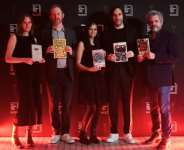 The nominees for the Booker Prize 2023 (from L) Sarah Bernstein, Paul Murray, Chetna Maroo, Paul Lynch and Paul Harding.  By JUSTIN TALLIS (AFP)