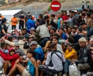 The thousands of migrants who remain in Ceuta live in precarious conditions.  By Antonio Sempere (AFP)