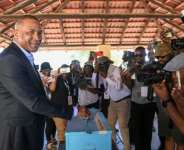 Third time lucky: Botswana human rights lawyer Duma Boko, 54, led his opposition alliance to a historic victory, dislodging a party in power for nearly 60 years.  By Monirul BHUIYAN (AFP)