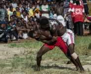 Thousands of ethnic Kabye men aged 18 to 20 take part in the ancestral rite of passage in the west African nations Kara region every year.  By Alphonse ADZAMAVI (AFP)