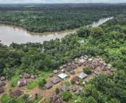 Tiwai Island Wildlife Sanctuary in Sierra Leone that has become a UNESCO World Heritage Site.  By Saidu BAH (AFP)