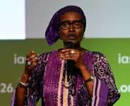UNAIDS Executive Director Winnie Byanyima speaks at the 26th International AIDS Conference in Rio de Janeiro, Brazil, on July 27, 2026.  By Pablo PORCIUNCULA (AFP)