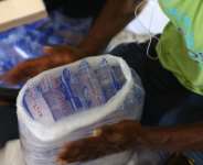 Water sachets are sold in a number of African countries.  By Nipah Dennis (AFP/File)