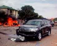 Gen. Buhari Escape Assassination Attempt in Kaduna Bomb Blast  Photos