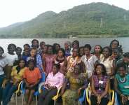 The 30 participants and trainers, Mrs. Dorcas coker-Appiah and Miss Esther Darko-Mensah