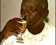 Kufour enjoys fine expensive wine