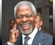 KOFI ANNAN GETS HIS BOUNCE BACK