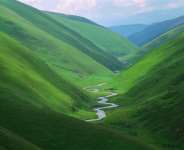 Mountains and a valley