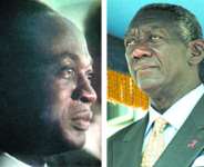 • Osagyefo Dr. Kwame Nkrumah - Ghana’s First President (left), • President John Agyekum Kufuor (right)