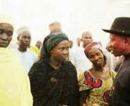 Photos: Jonathan in Close Door Meeting with Parents of Chibok Girls