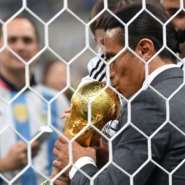 Salt Bae was seen kissing the World Cup trophy