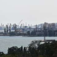 A view of the Azov Sea port city of Mariupol in southeastern Ukraine on July 16, 2025. -  Olga Maltseva, AFP