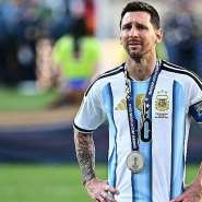 Getty ImagesImage caption: Messi has won one of the three World Cup finals he has played in