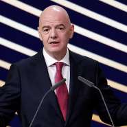 Gianni Infantino in Brussels, 12 February 2026. - Benot Tessier, Reuters
