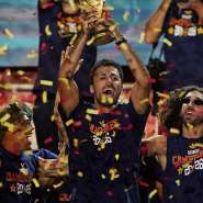 The Spanish team celebrates with fans in Madrid after winning the 2026 Fifa World Cup. -  Ana Beltran / REUTERS