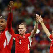 FIFA World Cup 2026 - Round of 32 - Switzerland v Algeria - BC Place, Vancouver, Canada - July 2, 2026 Switzerlands Nico Elvedi reacts - REUTERS - Agustin Marcarian
