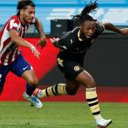ReutersImage caption: Antoine Semenyo set up both of Omar Marmoushs goals for Manchester City in their 3-1 win over Atletico Madrid in South Korea