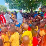 MP welcomes pupils on my first day in school in SissalaWest