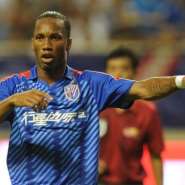 Didier Drogb aplaying  for Shanghai Shenhua FC in Shanghai Hongkou Stadium, August 4, 2012.  By Peter Parks (AFP/File)