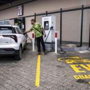 EVs are making inroads even in Nigeria where the power grid is unreliable and a third of the country doesnt have access to electricity at all. By Temiloluwa Johnson (AFP)