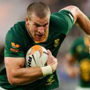 South Africa substitute loose forward Cameron Hanekom carries the ball during a 43-28 victory over New Zealand in Baltimore on September 12.  By Caean Couto (GETTY IMAGES NORTH AMERICA/AFP)