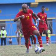 Andre Ayew in action against Rwanda.