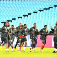 Some members of the Black Stars at trainning during the South Africa 2010 World Cup
