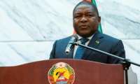 More than 5,200 Renamo fighters are expected to surrender their weapons to the government as one of the conditions for upholding a landmark peace deal; pictured is  Mozambique's President Filipe Nyusi.  By Wikus DE WET (AFP/File)