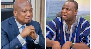 Foreign Affairs Minister Samuel Okudzeto Ablakwaleft and Member of the NPP Legal Directorate, Ishaq Ibrahim