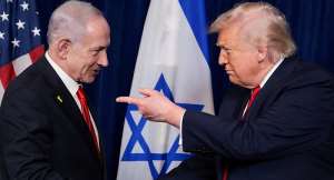 A file image of US President Donald Trump with Israeli Prime Minister Benjamin Netanyahu in Palm Beach, Florida, on  December 29, 2025. -  Jonathan Ernst, Reuters