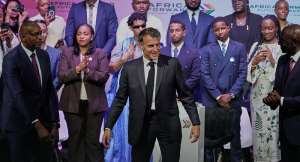 Frances President Emmanuel Macron sought to strengthen a new relationship of equal partnership at the Africa Forward  Summit in Nairobi in May this year. - AP - Brian Inganga