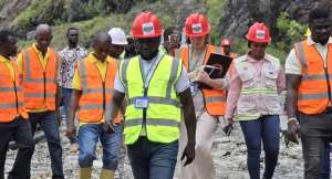 World Bank delegation visits cooperative mining site in Ellembele
