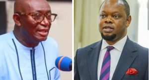 Andy Kwame Appiah Kubileft and Deputy Attorney-General Dr. Justice Srem-Sai