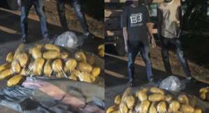 Tema Police intercept truck loaded with suspected Indian Hemp, arrest two