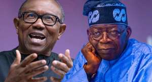 Peter Obileft and President Bola Ahmed Tinubu