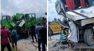 Bus driver, truck mate die in collision on Elubo–Takoradi Highway
