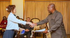 Mahama receives credentials of five new envoys