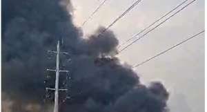 Massive fire engulfs alcohol warehouse at Tema Community 26