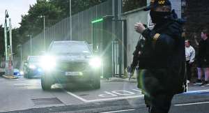 Alleged Irish crime gang boss Daniel Kinahan leaves the Special Criminal Court in Dublin, Ireland. -  Natalia Campos, Reuters